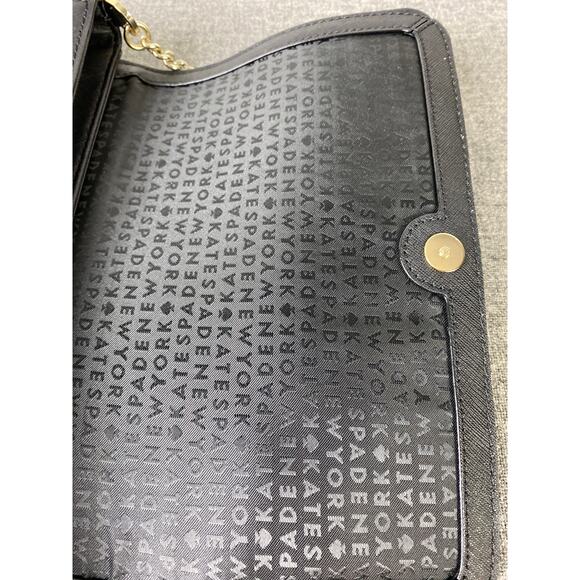 KATE SPADE PURSE Laurel Way Greer Black Saffiano Leather Chain Bag - Picture 6 of 8